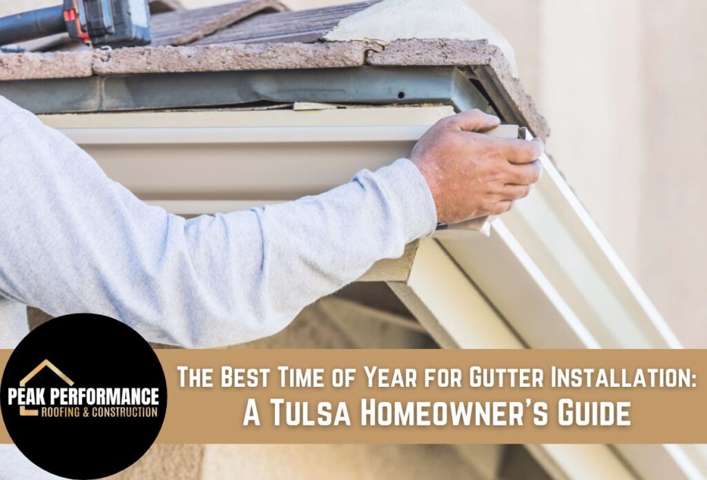 The Best Time of Year for Gutter Installation