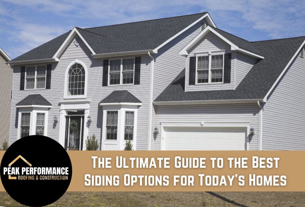 grey house with siding