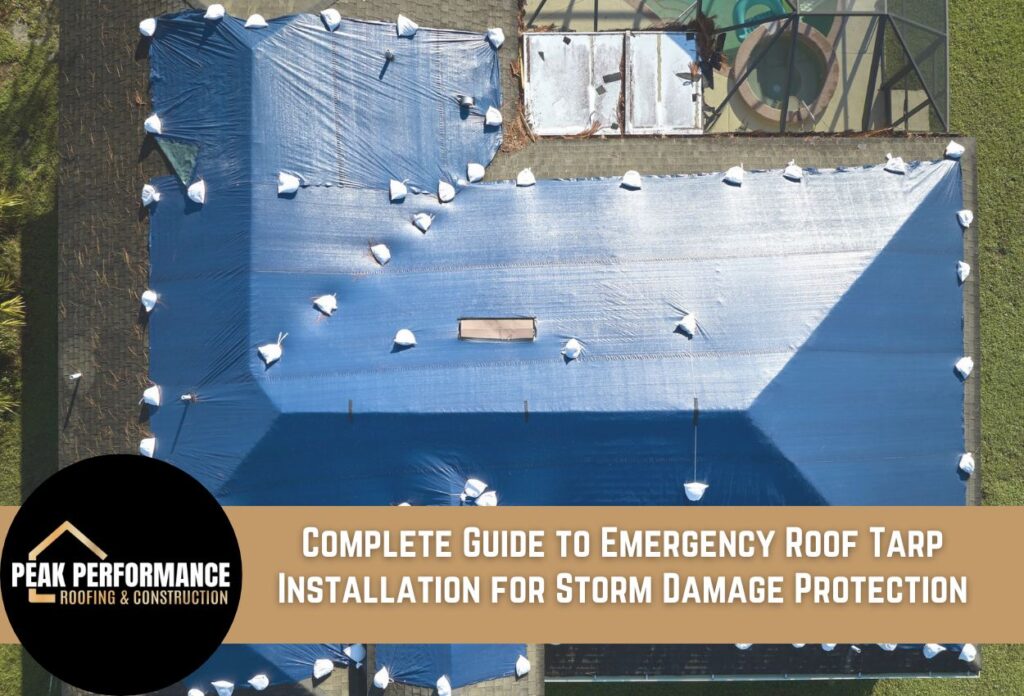 Complete Guide to Emergency Roof Tarp Installation for Storm Damage Protection