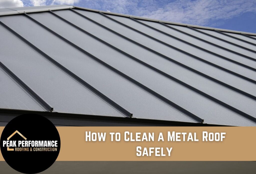 Clean, modern metal roof against a clear sky background.